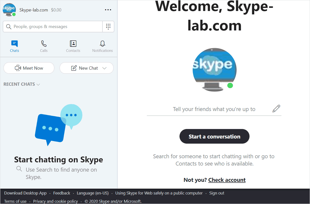 Skype online
